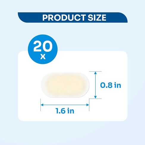 Conkote Hydrocolloid Gel Bandages, Small Hydrocolloid Adhesive Bandages for Wound Care Faster Healing, All Purpose Blister Bandages Blister Pads for Fingers, Toes, Heel Blister, 20 PCS in Saudi Arabia