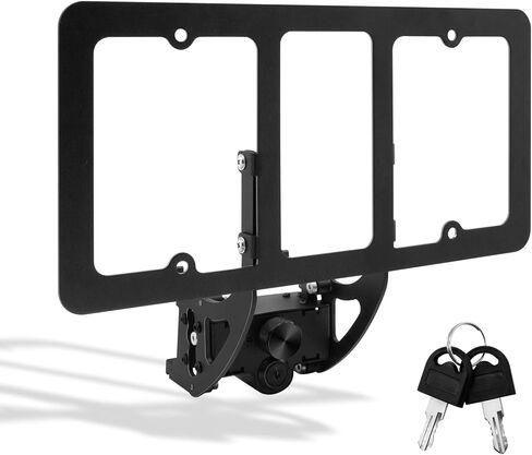 حامل لوحة الترخيص الأصلي القابل للقفل لعام 2020-2024 طراز Tesla Y 【تصميم آمن】، إطار لوحة ترخيص أمامي مضاد للسرقة، حامل لوحة ترخيص خالٍ من المواد اللاصقة】 in Kuwait