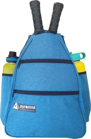 Premium Pickleball Backpack Bag - Holds 2-3 Pickleball Paddles or 2 Smaller Tennis Rackets | Sturdy Pickleball Bag | Pickle Ball Holder For Men or For Women (Blue) in Saudi Arabia