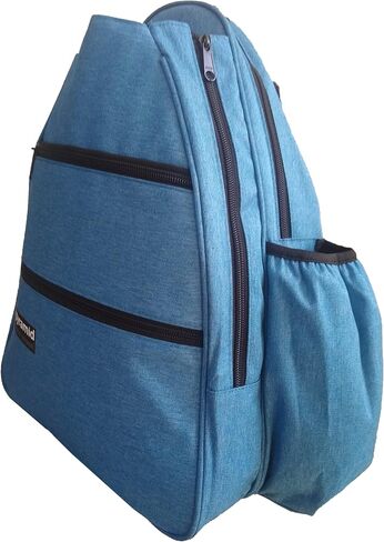 Premium Pickleball Backpack Bag - Holds 2-3 Pickleball Paddles or 2 Smaller Tennis Rackets | Sturdy Pickleball Bag | Pickle Ball Holder For Men or For Women (Blue) in Saudi Arabia
