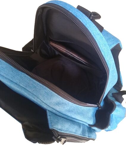 Premium Pickleball Backpack Bag - Holds 2-3 Pickleball Paddles or 2 Smaller Tennis Rackets | Sturdy Pickleball Bag | Pickle Ball Holder For Men or For Women (Blue) in Saudi Arabia
