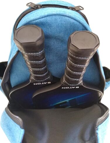 Premium Pickleball Backpack Bag - Holds 2-3 Pickleball Paddles or 2 Smaller Tennis Rackets | Sturdy Pickleball Bag | Pickle Ball Holder For Men or For Women (Blue) in Saudi Arabia