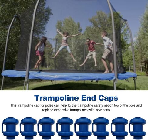 8 قطع من أغطية عمود الترامبولين، أغطية عمود الترامبولين 1 بوصة في أغطية عمود الترامبولين، أغطية عمود شبكة الترامبولين، أعمدة استبدال الترامبولين لملحقات الخطاف الشبكي الآمن in Kuwait