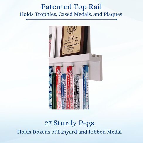 3ft Medal Awards Rack Premier Trophy Shelf- Trophy, Plaque and Medal Display (Gray) in Kuwait