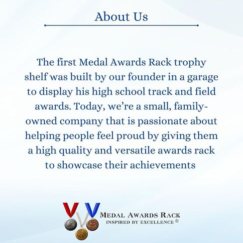3ft Medal Awards Rack Premier Trophy Shelf- Trophy, Plaque and Medal Display (Gray) in Kuwait