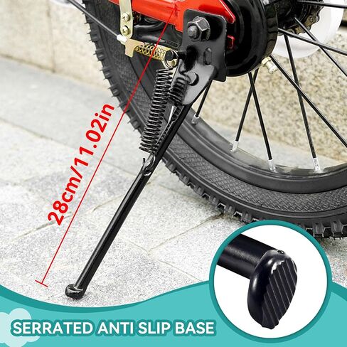 Kids Bike Kickstand, Single-Side Kick Stand Rear Mount Bikes Support Racks 12 14 16 18 20 Inch Aluminium Alloy Rear Side Bicycle Stand for Girls and Boys Bike(20in) in Saudi Arabia