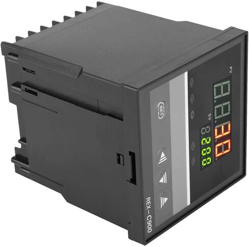 جهاز التحكم في درجة الحرارة، REX-C900 منظم حرارة ذكي للتحكم في درجة الحرارة PID مع شاشة رقمية، للتحكم في درجة الحرارة وقياس آلات الأفران، 0-1300 درجة مئوية in Saudi Arabia