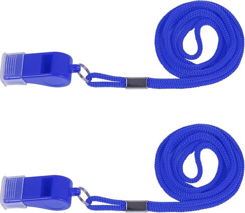 Plume'CHJ Whistle, 2 Packs Plastic Sports Whistles with Lanyard, Loud Crisp Sound Whistle Ideal for Coaches, Referees, and Officials in Saudi Arabia