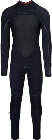 O'Neill 3/2mm Psycho Tech Back Zip Full Wetsuit-Black/Black-Large Short in Saudi Arabia