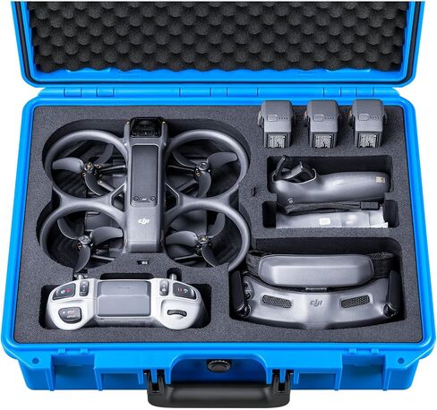 Lykus Titan AT200 حافظة صلبة مقاومة للماء لـ DJI Avata 2، Goggles 3، RC Motion 3، FPV Remote Controller 3، تدعم ما يصل إلى 7 بطاريات [الجراب فقط] in Kuwait