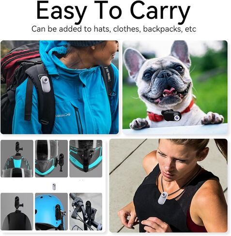 كاميرا Mini Action بدقة 1080 بكسل مع بطاقة سعة 32 جيجابايت وجيب كاميرا رياضية يمكن ارتداؤها وكاميرا خوذة وكاميرا تسجيل فيديو وكاميرا متعددة الوظائف وكاميرا جيب صغيرة وكاميرا جيب (أسود) in Kuwait