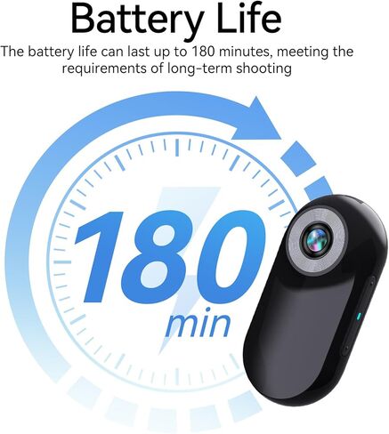 كاميرا Mini Action بدقة 1080 بكسل مع بطاقة سعة 32 جيجابايت وجيب كاميرا رياضية يمكن ارتداؤها وكاميرا خوذة وكاميرا تسجيل فيديو وكاميرا متعددة الوظائف وكاميرا جيب صغيرة وكاميرا جيب (أسود) in Kuwait