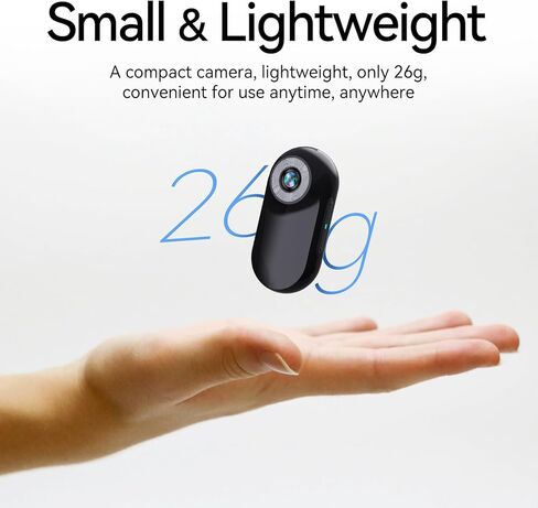 كاميرا Mini Action بدقة 1080 بكسل مع بطاقة سعة 32 جيجابايت وجيب كاميرا رياضية يمكن ارتداؤها وكاميرا خوذة وكاميرا تسجيل فيديو وكاميرا متعددة الوظائف وكاميرا جيب صغيرة وكاميرا جيب (أسود) in Kuwait