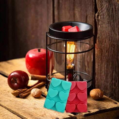 150 Pack Wax Melt Clamshells Molds, 6-Cavity Clear Empty Plastic Round Shape Cube Wax Melt Container for DIY Wax Melt Candles Wickless Tarts Candles (Round) in Saudi Arabia