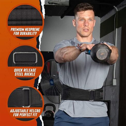 Adjustable Weight Lifting Belt, Waist Support Belt for Fitness, Weightlifting, Sports, Training, Fitness Increase Weight Training Belt for Men and Women - 6"Generic in Saudi Arabia
