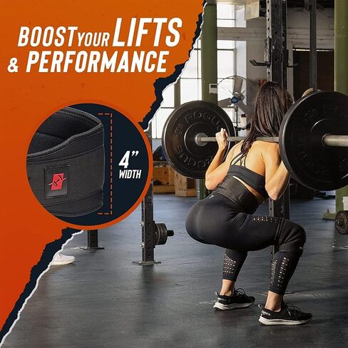 Adjustable Weight Lifting Belt, Waist Support Belt for Fitness, Weightlifting, Sports, Training, Fitness Increase Weight Training Belt for Men and Women - 6"Generic in Saudi Arabia