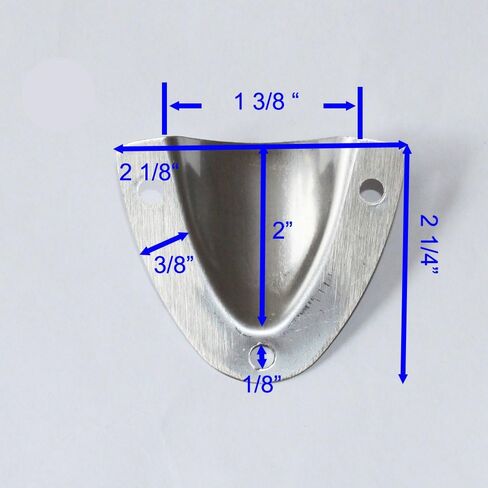 X-Haibei البطلينوس قذيفة التهوية القلنسوة الفولاذ المقاوم للصدأ قارب السفينة الأجهزة البحرية 2.2x2.2x0.7 بوصة in Kuwait