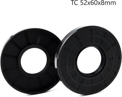 XiKe Oil Shaft Seal, Lip Seals, TC 48x60x10mm Nitrile Rubber Cover Double Lip with Spring, Oil Seals for Bearing Shafts,Rotating Shafts,etc., Black Pack of 2 in Saudi Arabia
