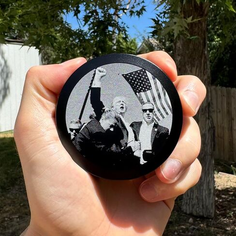 Zyn Metal Can | Snus Can | Trump Engraved | Snus Pouch Holder | Compact Container | Pocket Sized Storage | Sealed Aluminum Container | Moisture Resistant Storage | Laser Engraved | Gift for Him in Saudi Arabia
