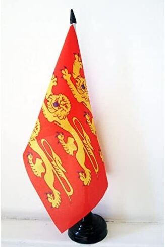 AZ FLAG French Department of The Vendée Table Flag 4'' x 6'' - France - Vendée Desk Flag 15 x 10 cm - Black Plastic Stick and Base in Saudi Arabia