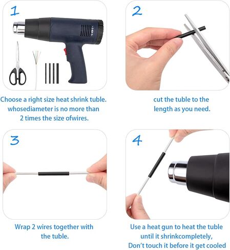 أنابيب الانكماش الحراري 900 قطعة، مجموعة أنابيب تغليف الأسلاك المنكمشة، مبطنة بمادة لاصقة بنسبة 2:1، غلاف منكمش من الدرجة البحرية 12 Szie أنابيب صناعية قابلة للانكماش بالحرارة للأسلاك in Kuwait