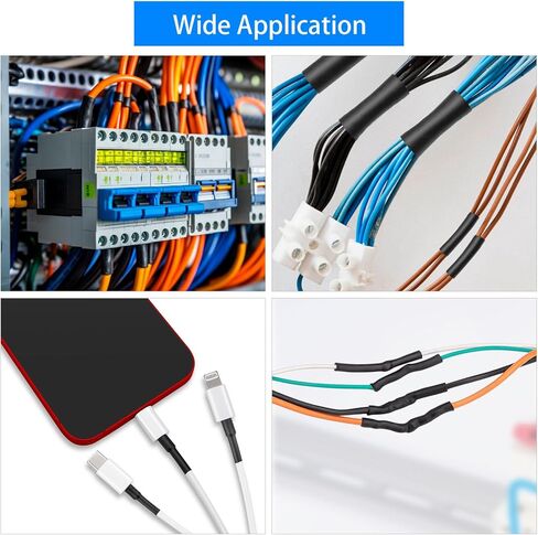 أنابيب الانكماش الحراري 900 قطعة، مجموعة أنابيب تغليف الأسلاك المنكمشة، مبطنة بمادة لاصقة بنسبة 2:1، غلاف منكمش من الدرجة البحرية 12 Szie أنابيب صناعية قابلة للانكماش بالحرارة للأسلاك in Kuwait