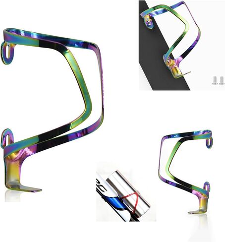 X-Zeofal Bike Water Bottle Holder, Universal Drink Holder Cage, Bicycle Cup Holders, Lightweight Aluminum Alloy Water Bottle Holder Rack for Bike, Easy to Mount Cycling Accessories in Saudi Arabia