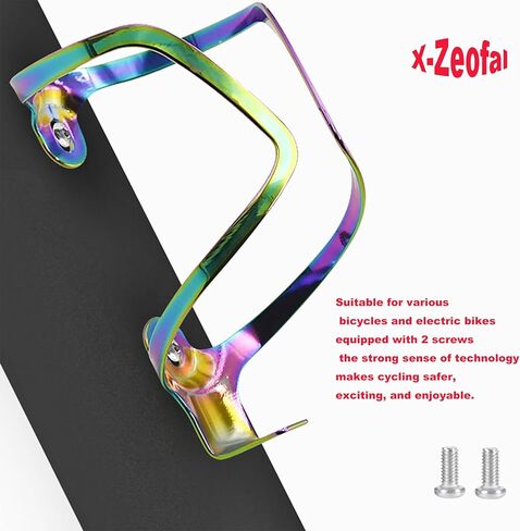 X-Zeofal Bike Water Bottle Holder, Universal Drink Holder Cage, Bicycle Cup Holders, Lightweight Aluminum Alloy Water Bottle Holder Rack for Bike, Easy to Mount Cycling Accessories in Saudi Arabia