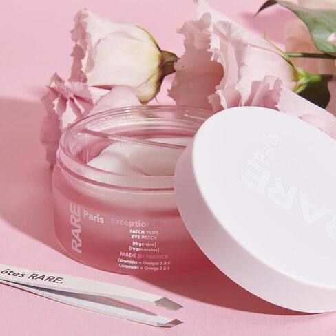 Exception Rosée Regenerating Under Eye Patches - 30 Pairs | Enriched with Ceramides and Omega 3 & 6 for Anti-Aging, Regeneration, and Vitality | Made in France in Saudi Arabia