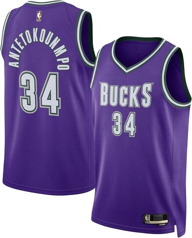 Giannis Antetokounmpo Milwaukee Bucks Purple #34 Infants Toddler Hardwood Classic Swingman Jersey in Saudi Arabia