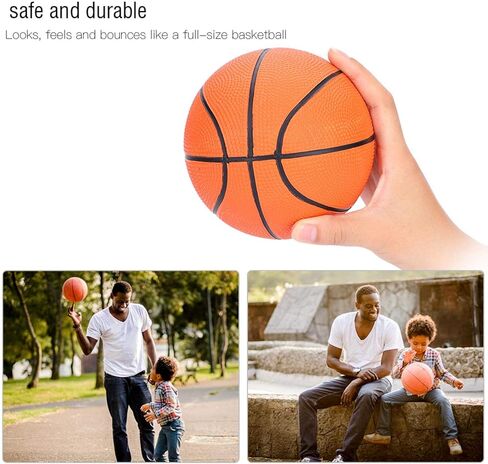 كرة سلة صغيرة، كرة سلة صغيرة آمنة للأطفال باللون البرتقالي الفاتح، للأطفال الصغار الذين يلعبون في الداخل in Kuwait