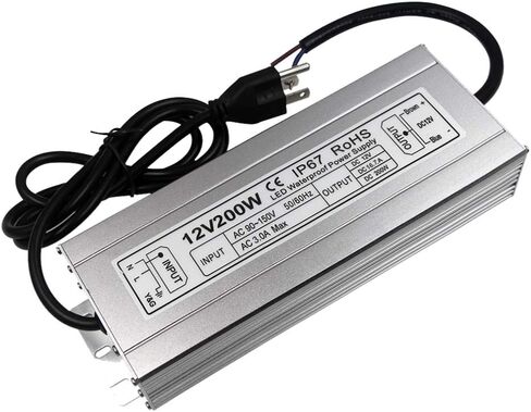 LED Power Supply 250W High-powerTransformer Waterproof IP67 12V DC Driver Adapter for Outdoor Use in Saudi Arabia