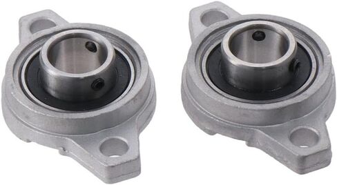 2pcs Pillow Block Bearing,Zinc Alloy Self Aligning Pillow Block Flange Bearing,Durable Zinc Alloy Flange Block Bearing(KFL002-14mm) in Saudi Arabia