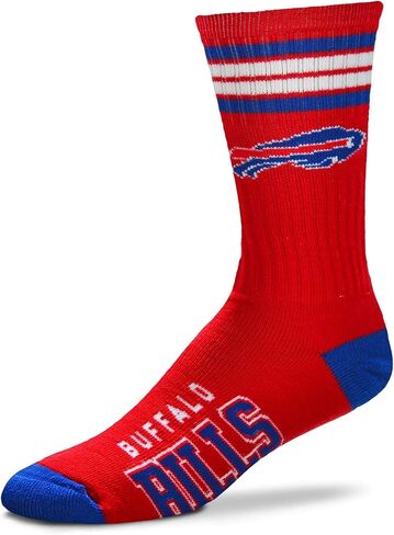 For Bare Feet NFL Men's Reverse 4 Stripe Deuce Crew Socks in Saudi Arabia
