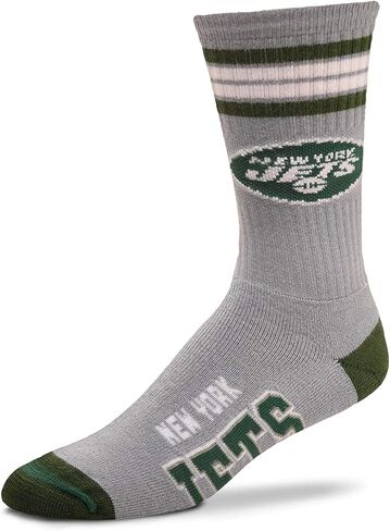 For Bare Feet NFL Men's Reverse 4 Stripe Deuce Crew Socks in Saudi Arabia