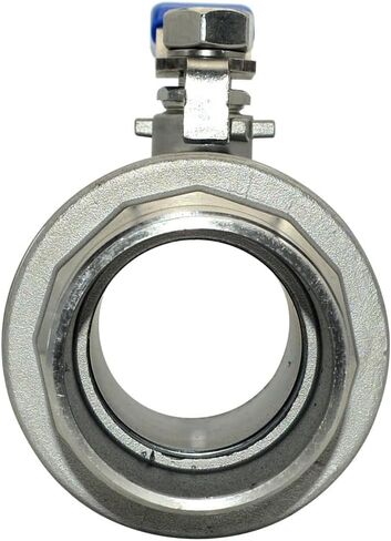Stainless Steel 304 Full Port Ball Valve with Blue Vinyl Handle, NPT Male x Male Thread Shut Off Ball Valve,Heavy Duty for Water,Oil,and Gas (2'') in Kuwait