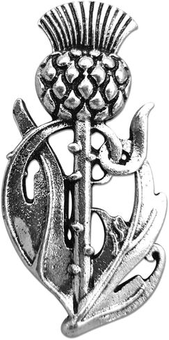 1 قطعة الشوك الاسكتلندي بروش دبوس التلبيب دبوس خمر الفضة سلتيك بروش شارة بدبوس للملابس على ظهره التعادل in Kuwait