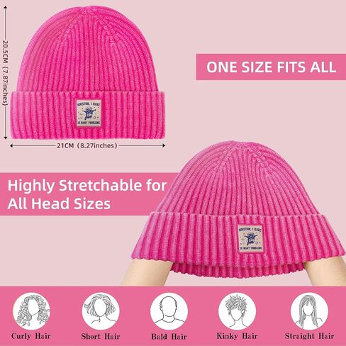 Cuffed Beanie Knit Hat Unisex Knit Cap with Soft Acrylic Winter Beanie Hat for Men Women in Saudi Arabia