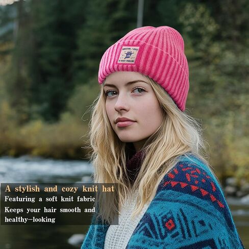 Cuffed Beanie Knit Hat Unisex Knit Cap with Soft Acrylic Winter Beanie Hat for Men Women in Saudi Arabia