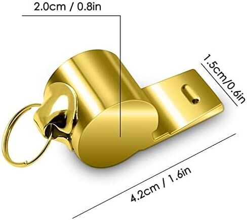 عبوة من قطعتين من صفارة الحبل المصنوعة من الفولاذ المقاوم للصدأ هدية للمدرب مع كلمة، من الصعب العثور على مدرب رائع ومن المستحيل نسيانه، هدية شكرًا لك على المدرب، صفارات صوت عالية الوضوح مع 2 صندوق هدايا. (ذهب) in Kuwait