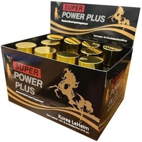 Elestoria Power Plus Super - 10 Bottles Super Power-Plus Botanical Blend Liquid Supplement (1 FL OZ) Korean Ginseng Extract Ginseng Supplement Natural Men Tonic Ginseng Root Korean Red Ginseng Drops