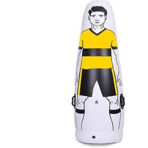 Inflatable Soccer Dummy Goalkeepr Air Mannequin Free Kick Defender Wall Football Practice Tumbler for Dribbling Wall Passing Drills