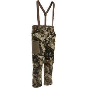 Pnuma Men's Highpoint Hunting Hiking Comfortable Berber Fleece Insulated with Removable Suspenders Camo Pant, Caza OV
