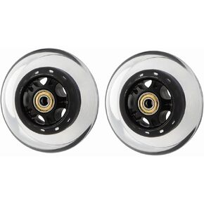 Twilight Garage Pair of 100mm Scooter Replacement Wheels Pro Stunt Scooter Wheels for Smooth Ride (Black)