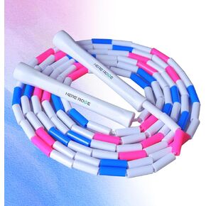 Hererope Beaded Jump Rope, Unbreakable Handles & Shatterproof Beads for Enhanced Fitness Training, Adjustable Beaded Jump Ropes for Adult, Men & Women, Designed for All Levels & Indoor/Outdoor Use