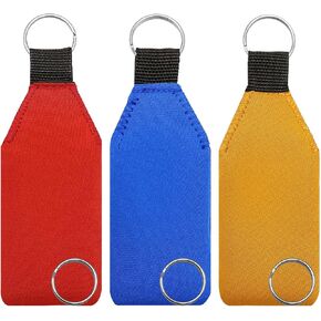 Floating Boat Keychain, 3 Pack Floating Foam Keychain, with 3 Pcs Key Ring, Waterproof Floatable Keychain, Neoprene Boat Keychain, Floatable Foam Key Fob for Boating Kite Surfing Sailing Water Sports