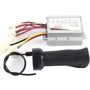 HEITIGN Controller 20×13×4 36v 500w Brushed Controller with Throttle Grip Set for Electric Scooter Tricycles