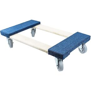 Troy Safety Movers Dolly with Soft Non-Marking TPR Wheels (3-Inch Wheels, Blue)