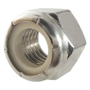 100 Qty #10-32 Stainless Steel Nylon Insert Hex Lock Nuts (BCP814)