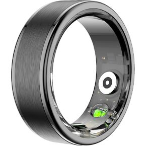 Smart Ring Fitness Tracker Heart Rate Sleep Monitor Health Ring Fitness Ring Pedometer Calories Step Counter Exercise Mode Sport Ring 5ATM Waterproof Smart Rings for Men Women